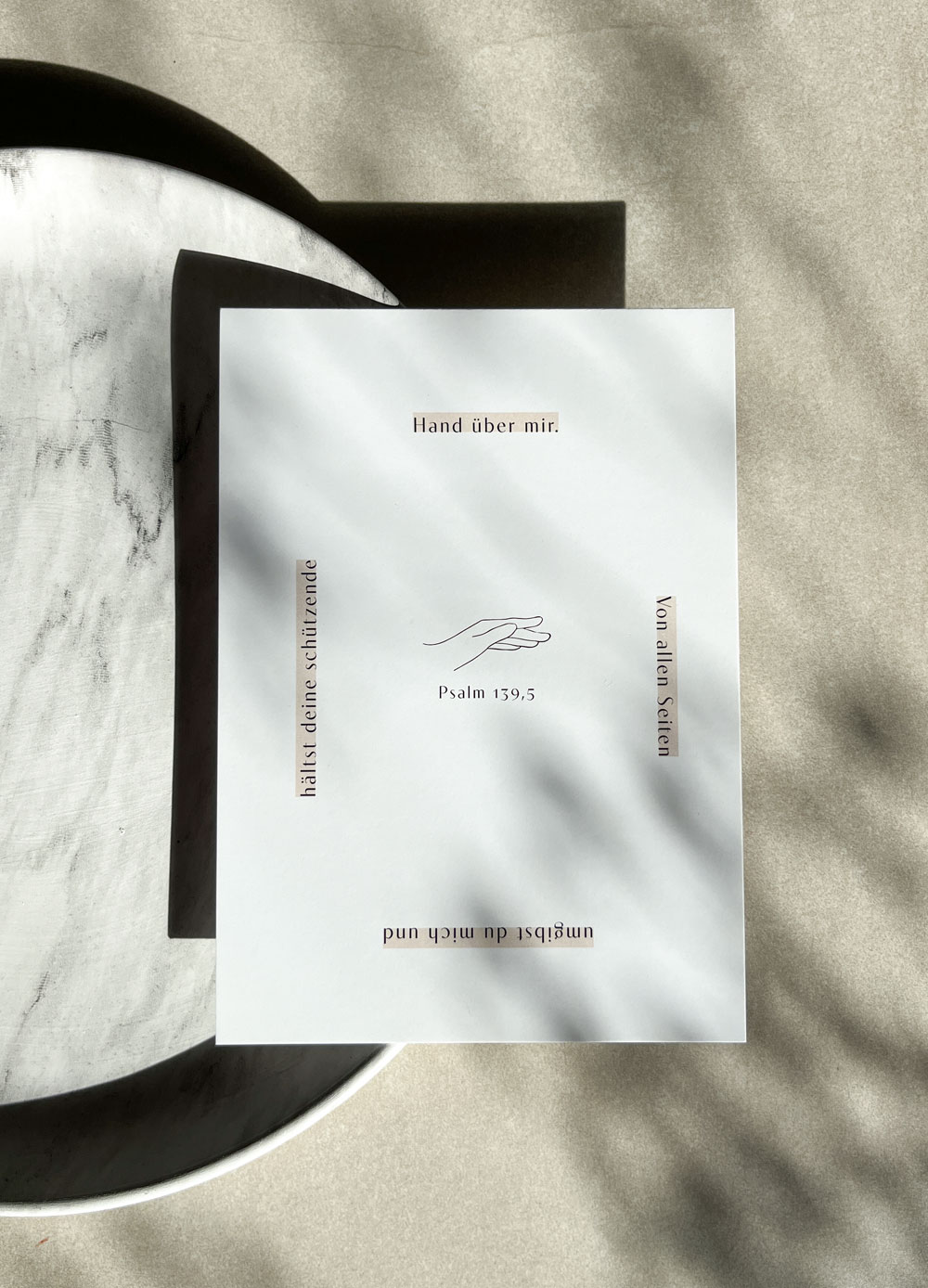 Postkarte • Psalm 139,5 •