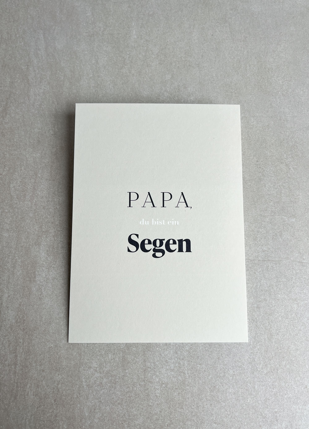 Postkarte • Papa, du bist ein Segen •