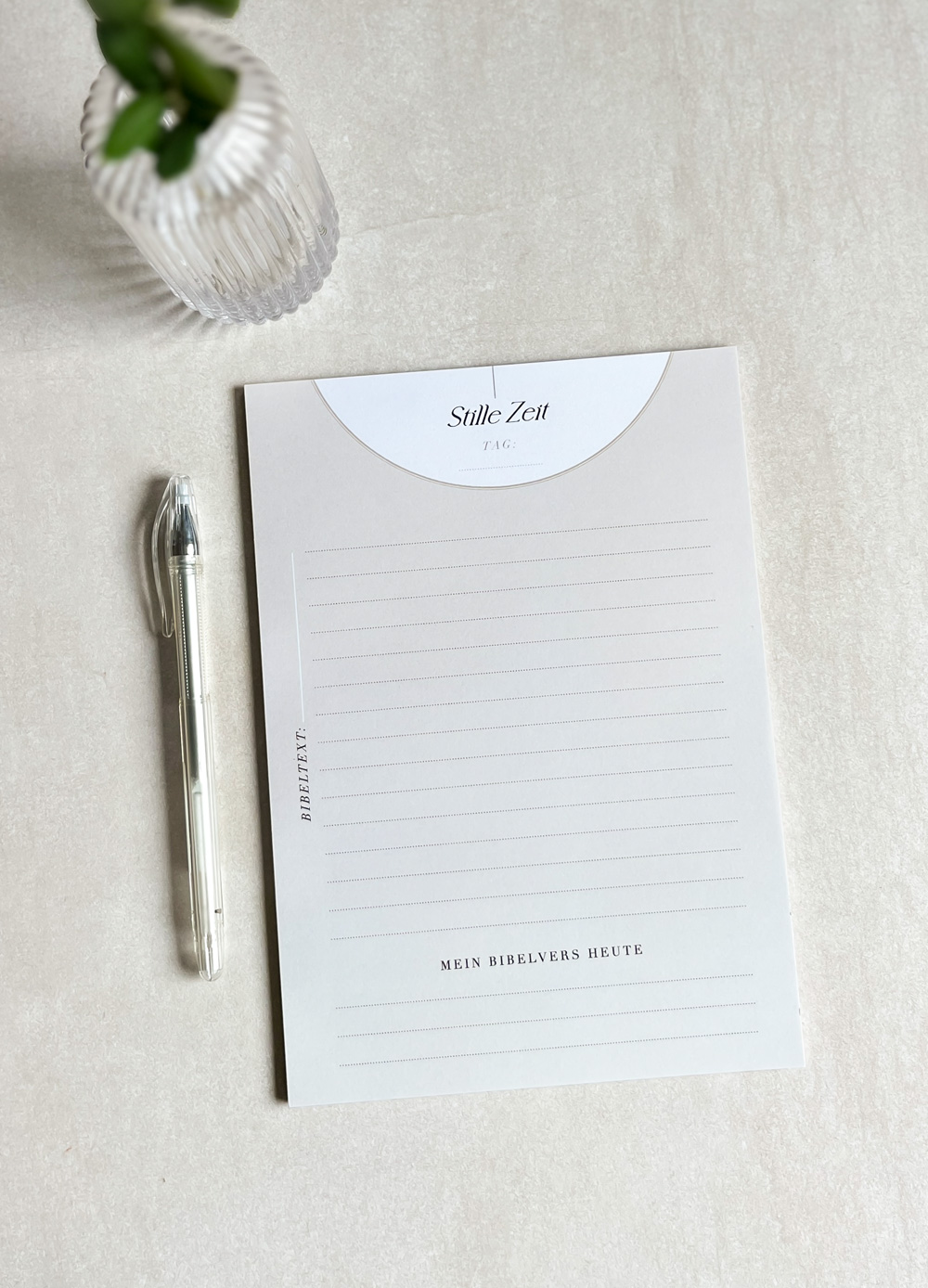 Stille Zeit Block DIN A5 Doppelseitig